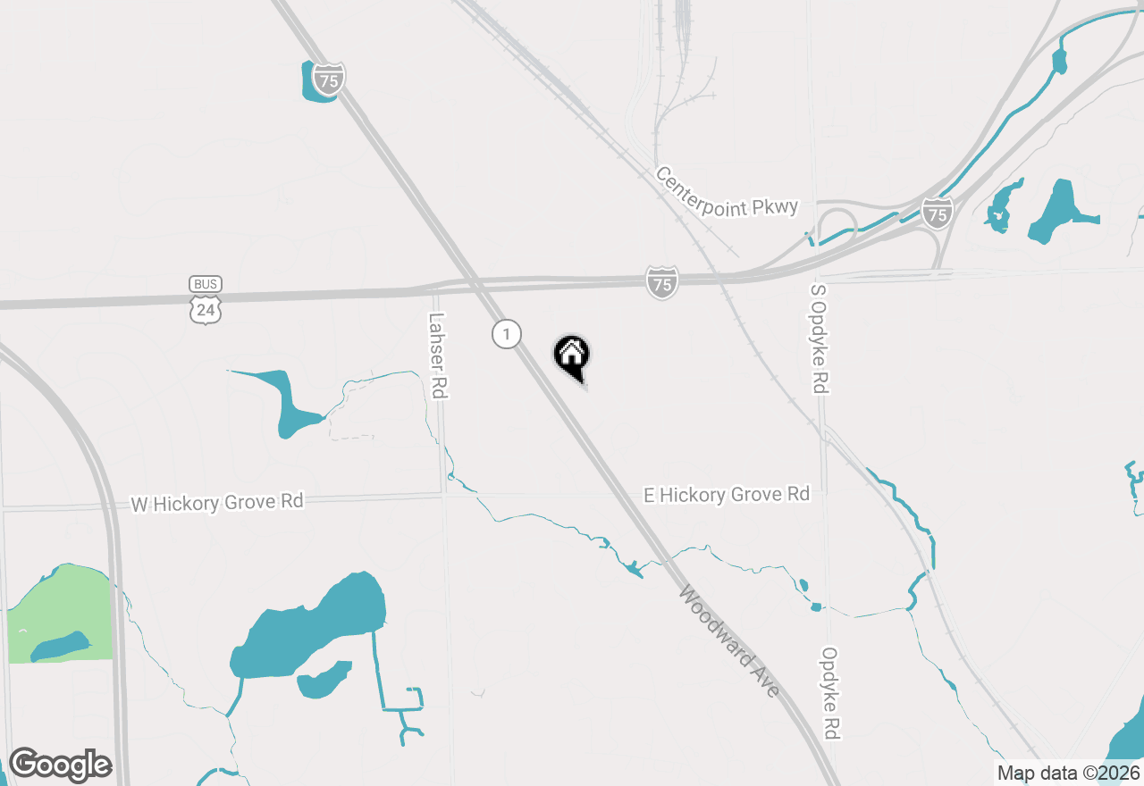 Map of 42472 Woodward Avenue #B1, Bloomfield Hills, MI 48304
