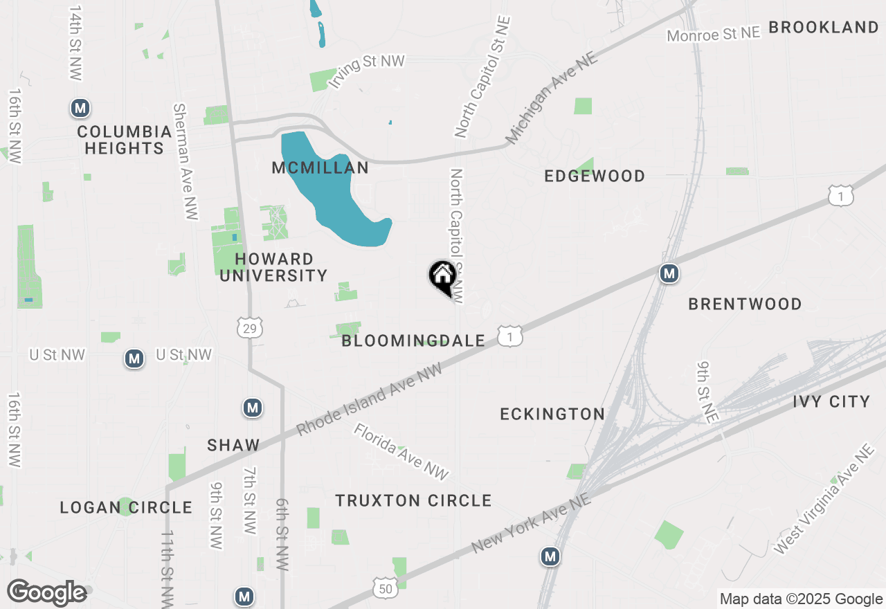 Map of 21 W Street Nw, Washington, DC 20001