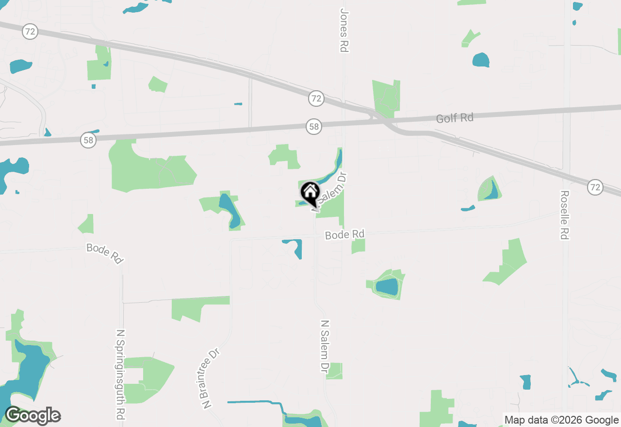 Map of 923 Daniels Court, Schaumburg, IL 60194