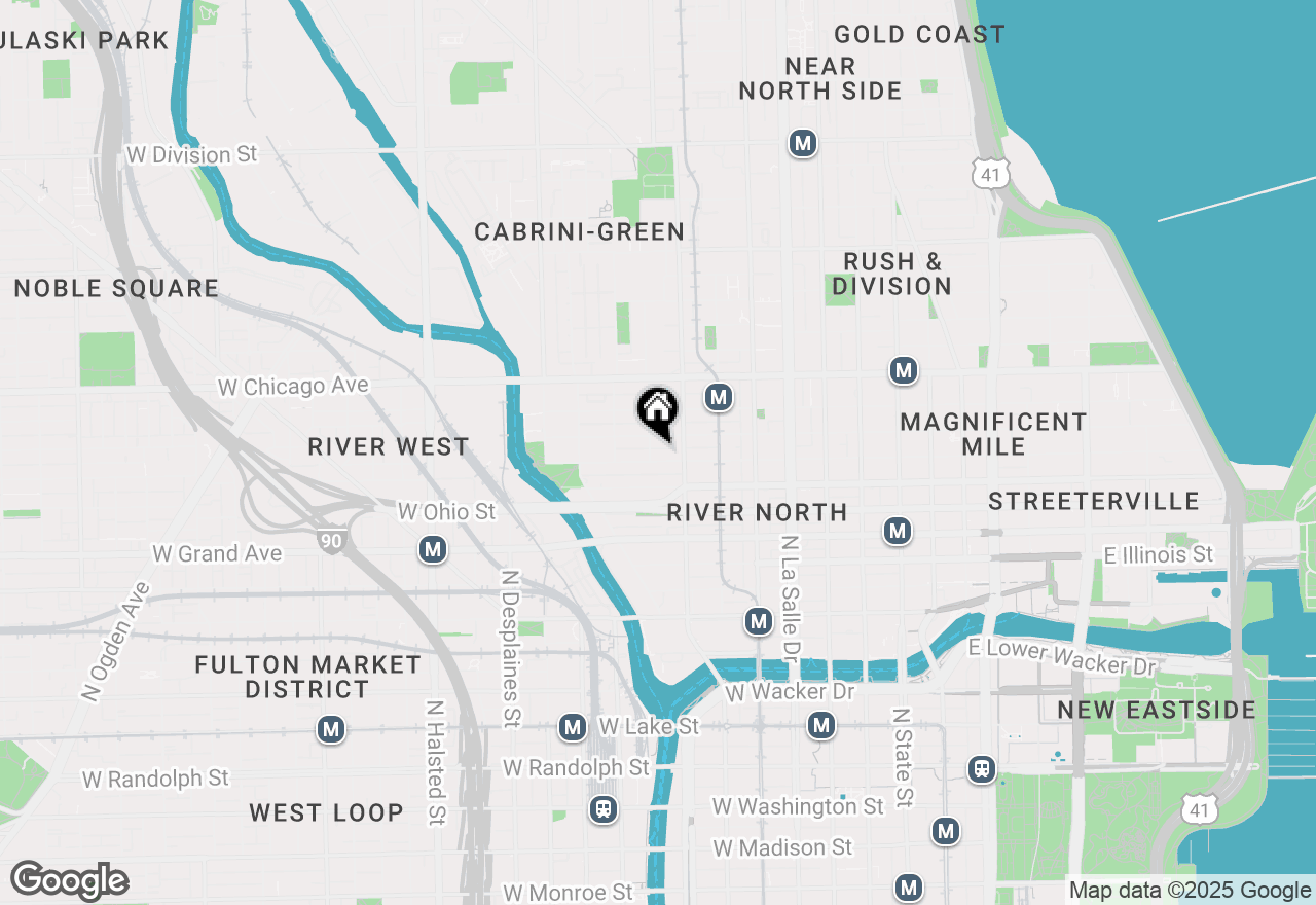 Map of 360 W Erie Street #4A, Chicago, IL 60654