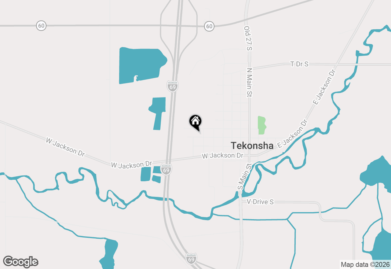 Map of 616 W North Street, Tekonsha, MI 49092