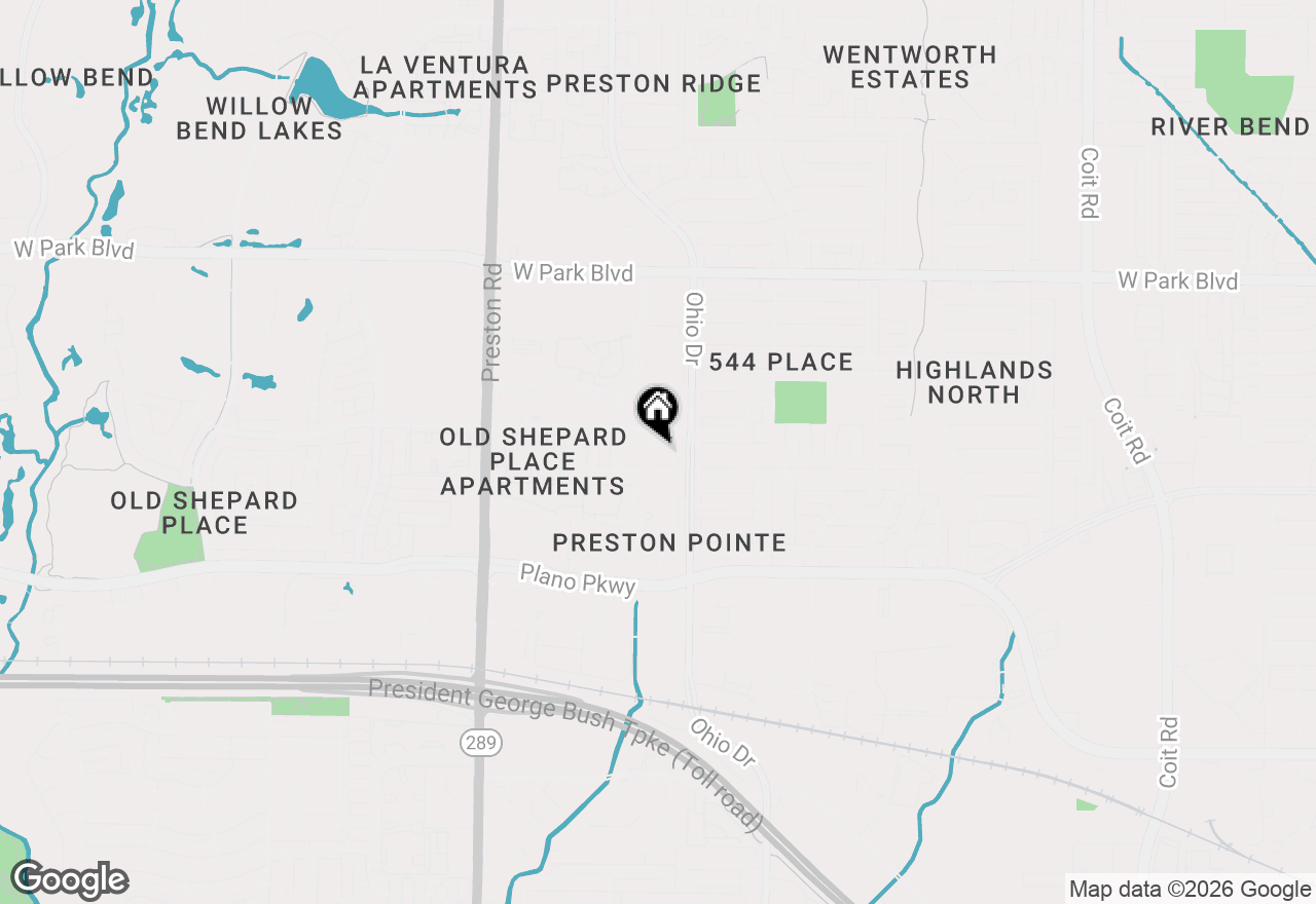 Map of 4608 Brook Meadow Lane, Plano, TX 75093