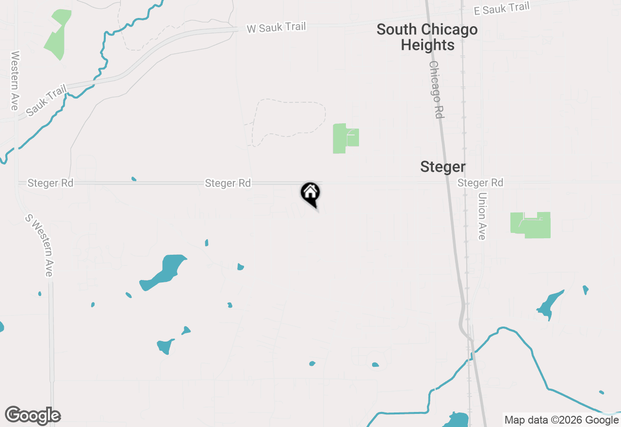 Map of 3448 Sally Drive, Steger, IL 60475