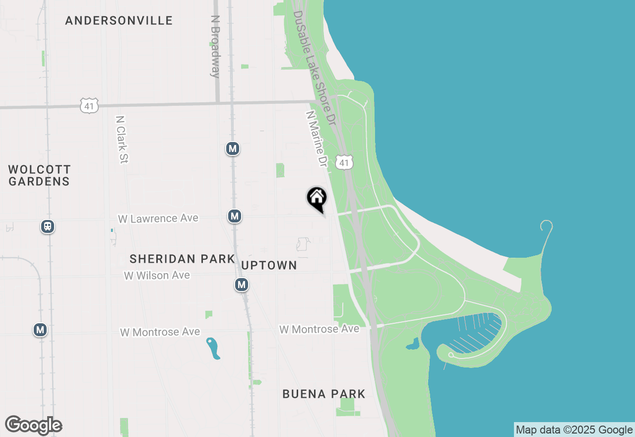 Map of 827 W Lawrence Avenue #3N, Chicago, IL 60640