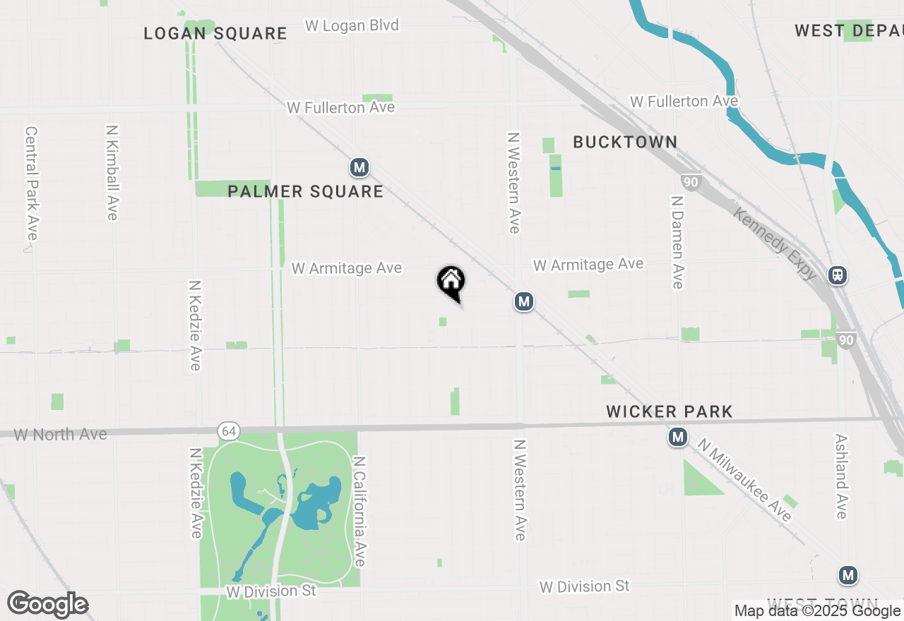 Map of 2541 W Cortland Street #3, Chicago, IL 60647