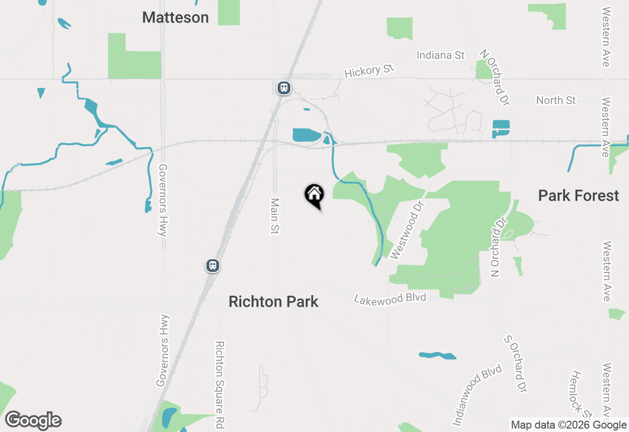 Map of 406 Winnebago Street, Park Forest, IL 60466