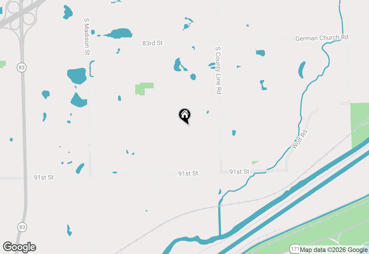 Map of 8801 Wedgewood Drive, Burr Ridge, IL 60527