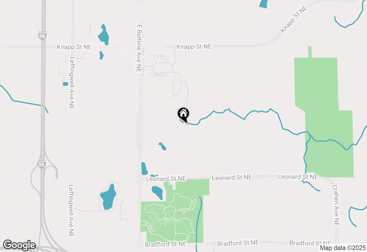 Map of 1604 Falcon Crest Drive Ne, Grand Rapids, MI 49525