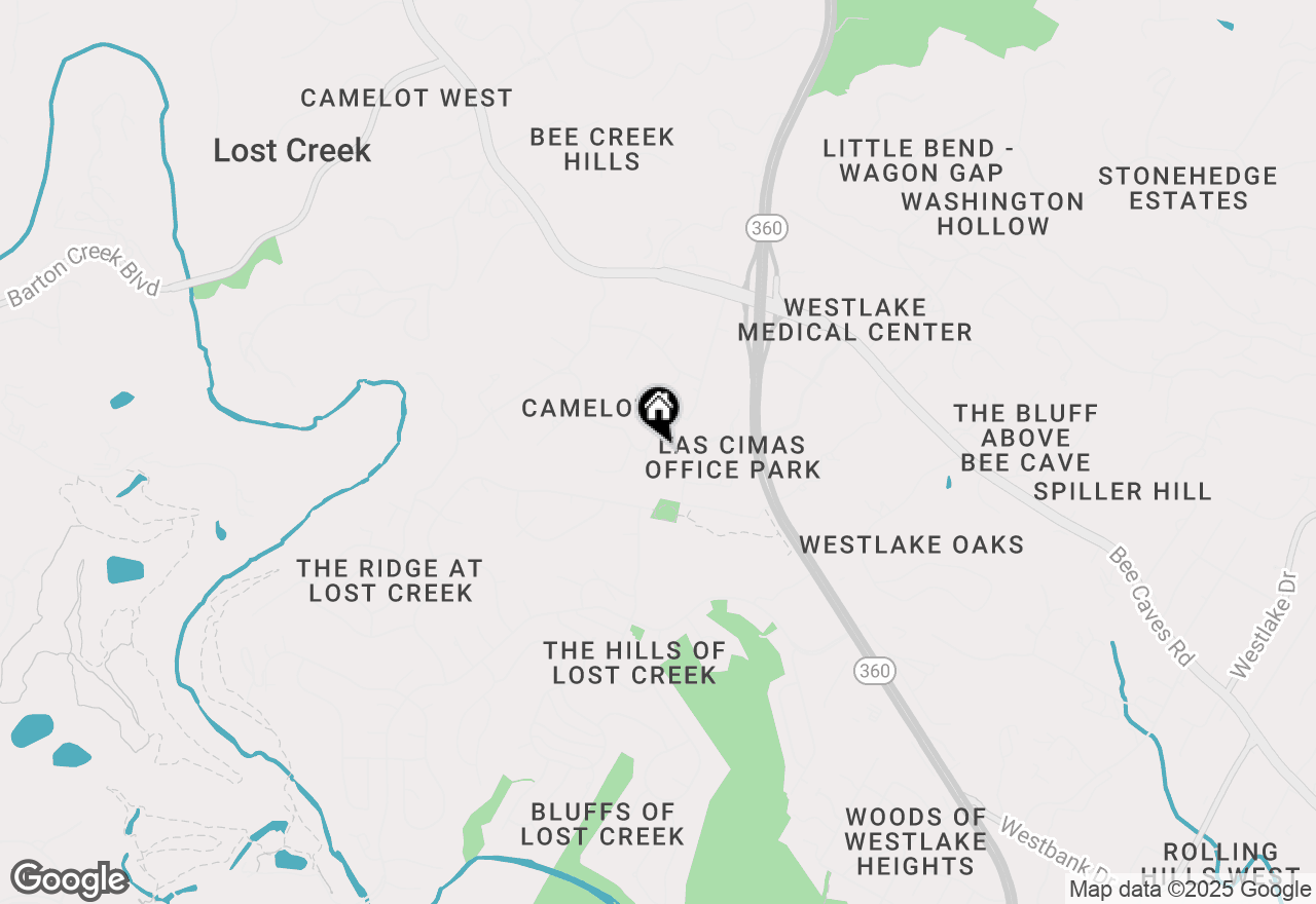 Map of 829A Castle Ridge Rd, Austin, TX 78746