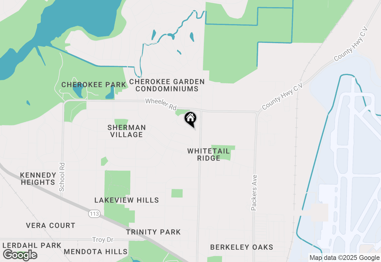 Map of 65 Cherokee Circle #102, Madison, WI 53704
