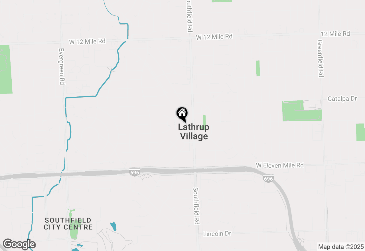 Map of 27691 Eldorado Place, Lathrup Village, MI 48076