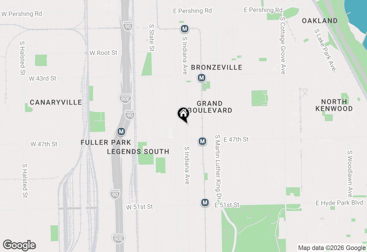 Map of 4600 S Indiana Avenue #3N, Chicago, IL 60653