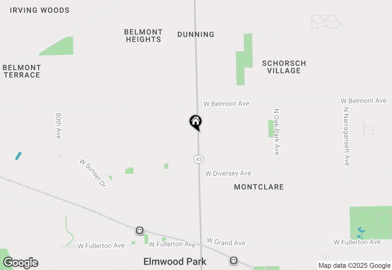 Map of 7206 W Wellington Avenue #2A, Chicago, IL 60707