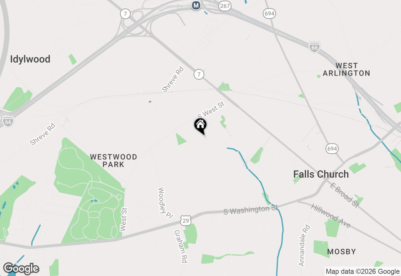 Map of 601 Randolph Street, Falls Church, VA 22046