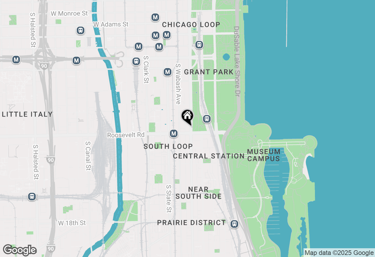 Map of 1142 S Michigan Avenue #3AB, Chicago, IL 60605