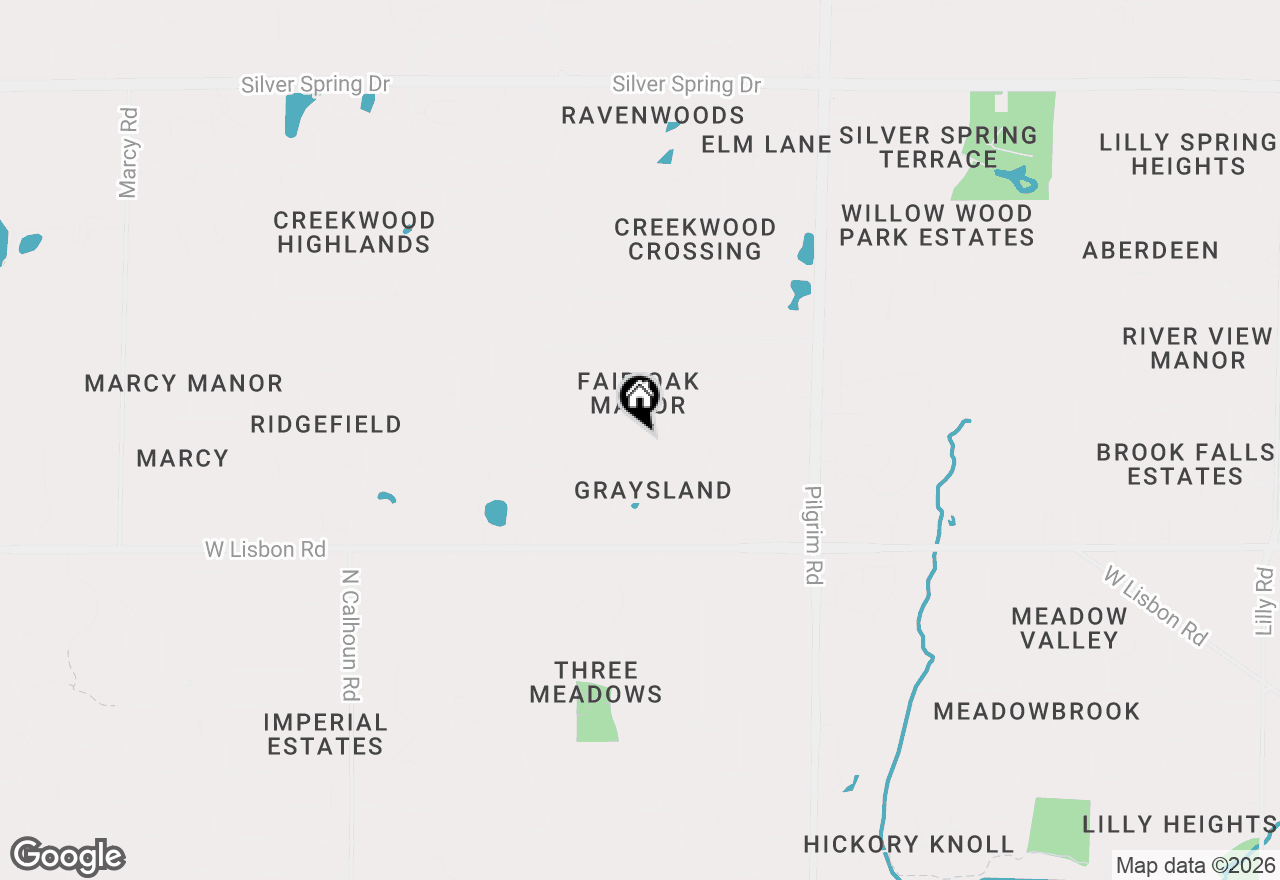 Map of N49W16206 Graysland Dr, Menomonee Falls, WI 53051