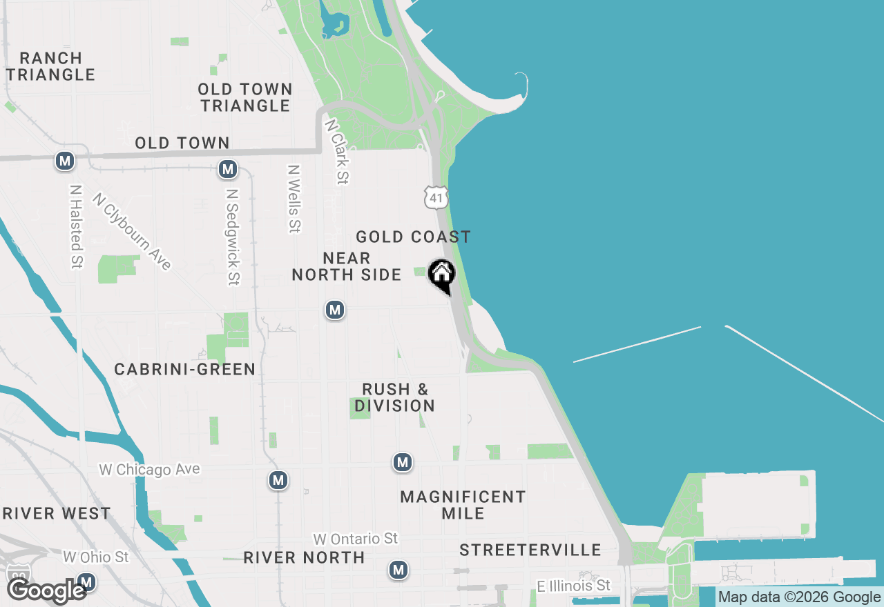 Map of (Address confidential), Chicago, Illinois 60610