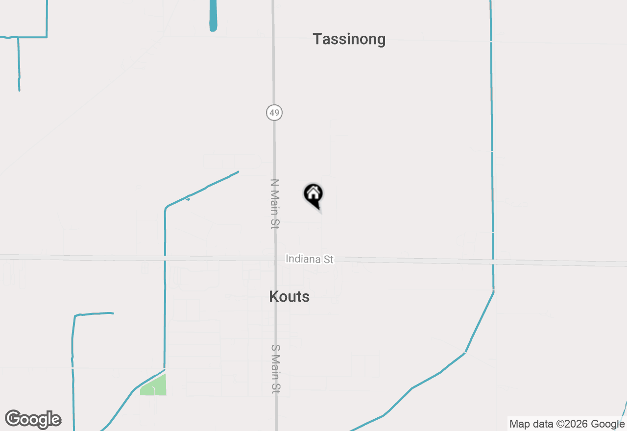 Map of 307 Mckinley Street, Kouts, IN 46347
