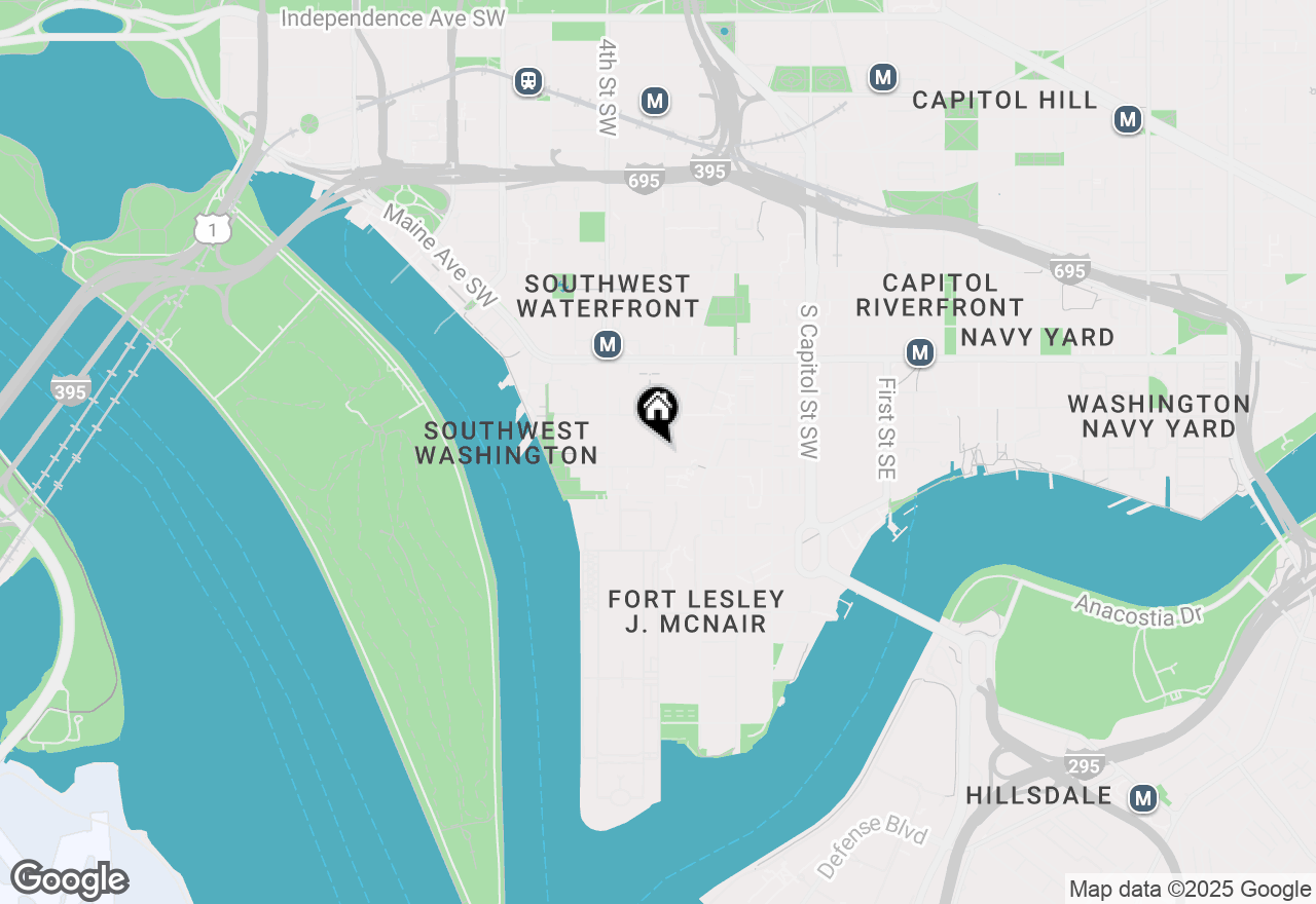 Map of 1311 Delaware Avenue Sw #S737, Washington, DC 20024