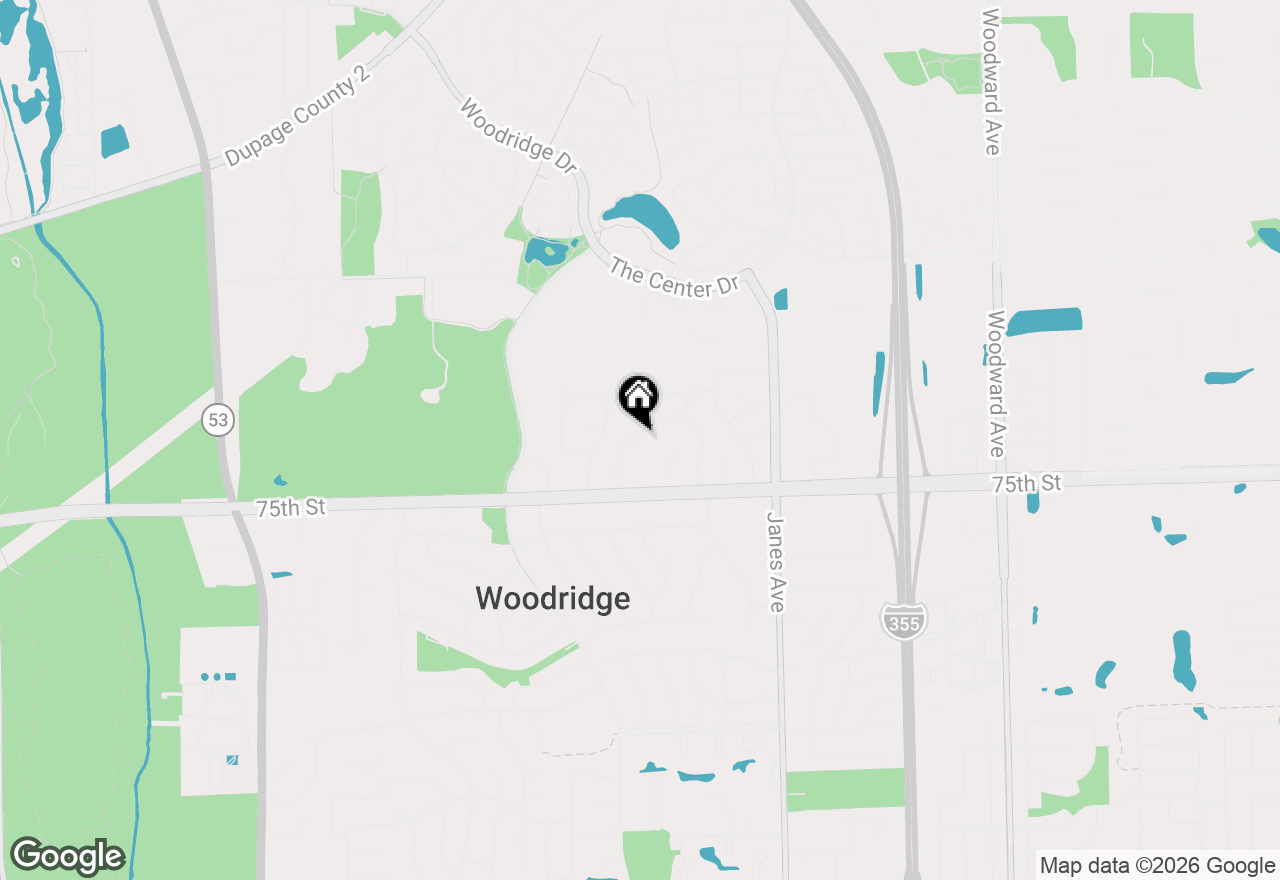 Map of 2613 Willow Avenue, Woodridge, IL 60517