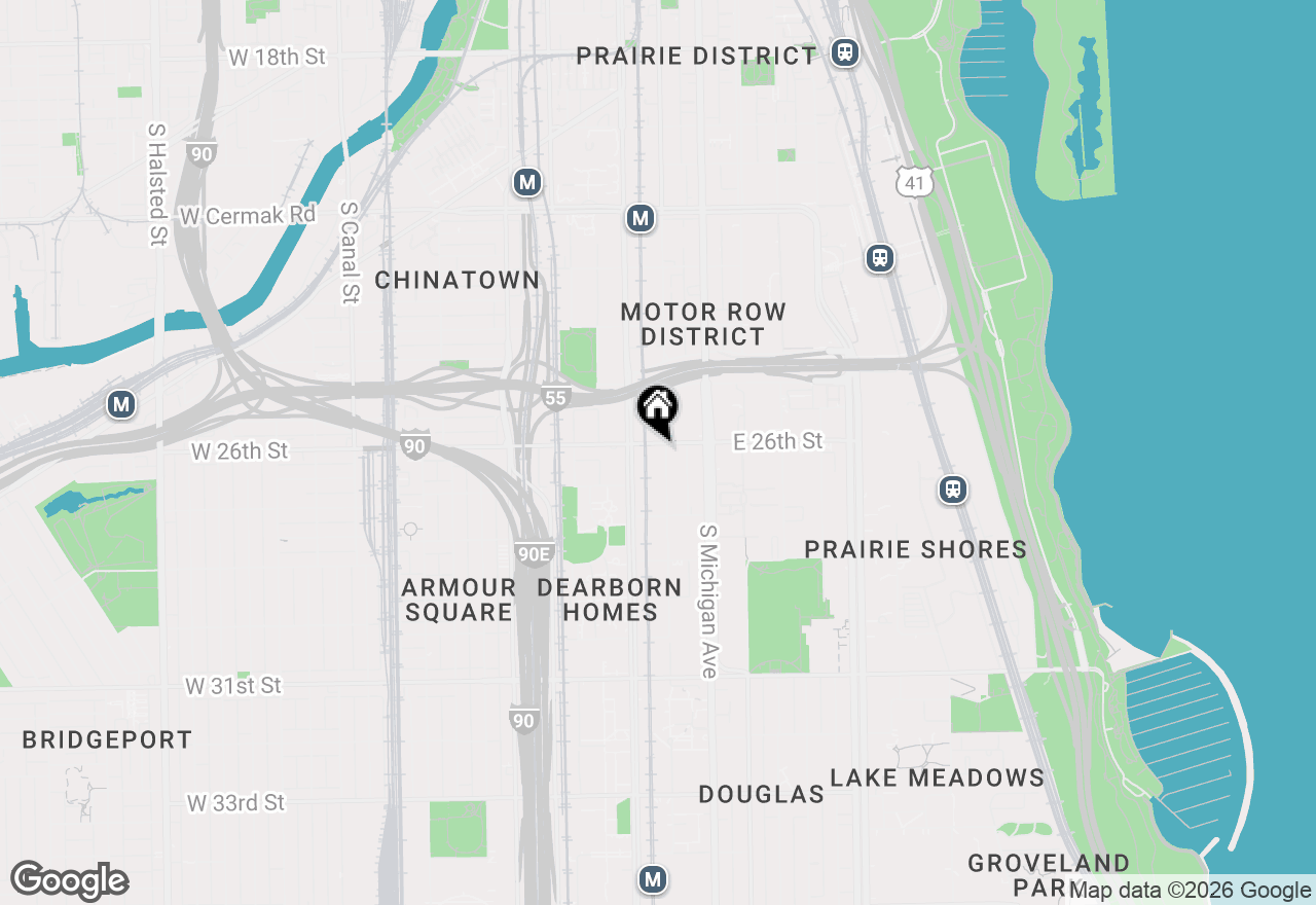 Map of 27 E 26th Street #5, Chicago, IL 60616