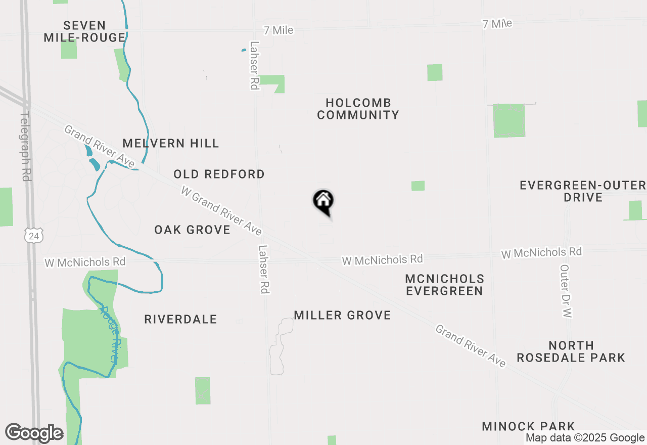 Map of 17274 Bentler Street #55, Detroit, MI 48219