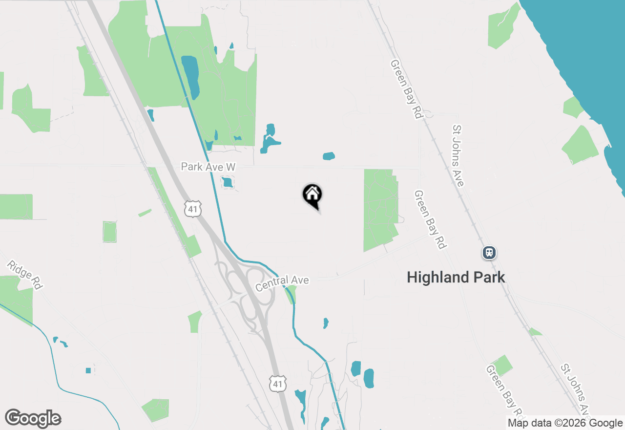 Map of 1825 Beverly Place, Highland Park, IL 60035