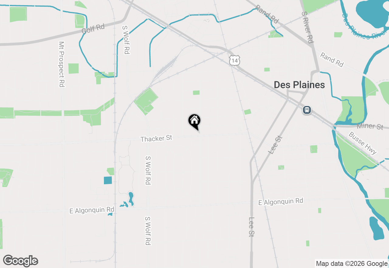 Map of 870 E Thacker Street, Des Plaines, IL 60016