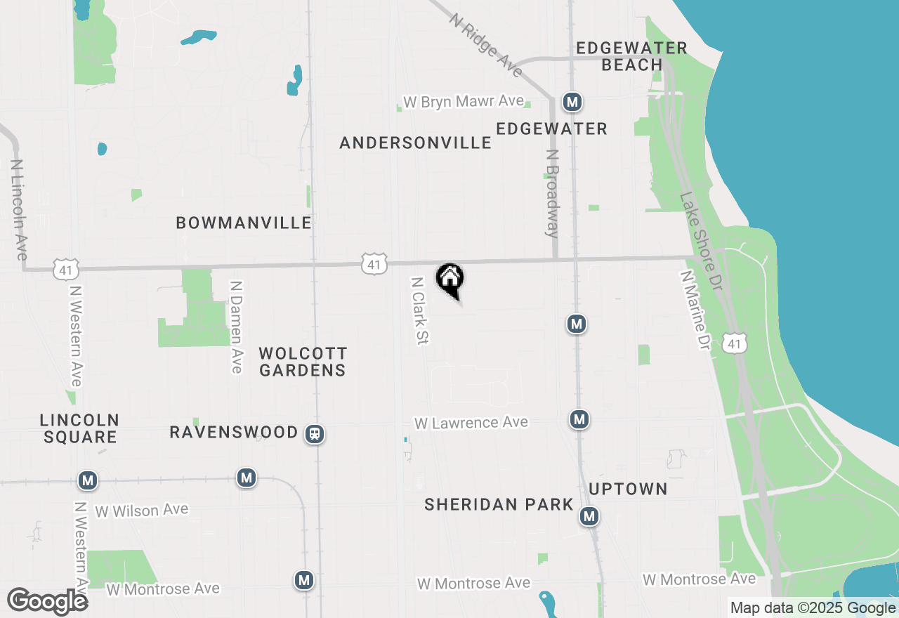 Map of (Address confidential), Chicago, Illinois 60640