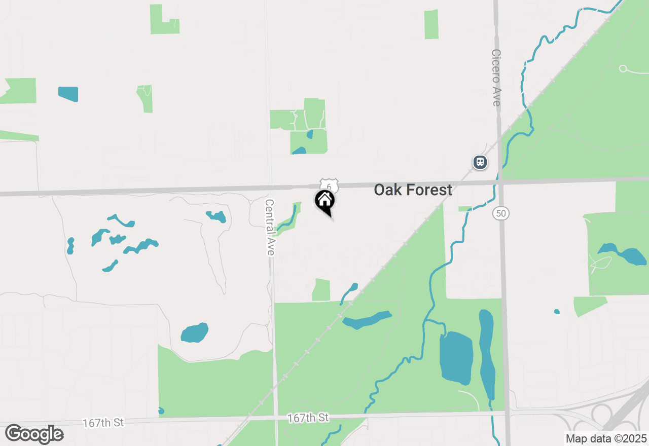 Map of 16000 Long Avenue, Oak Forest, IL 60452