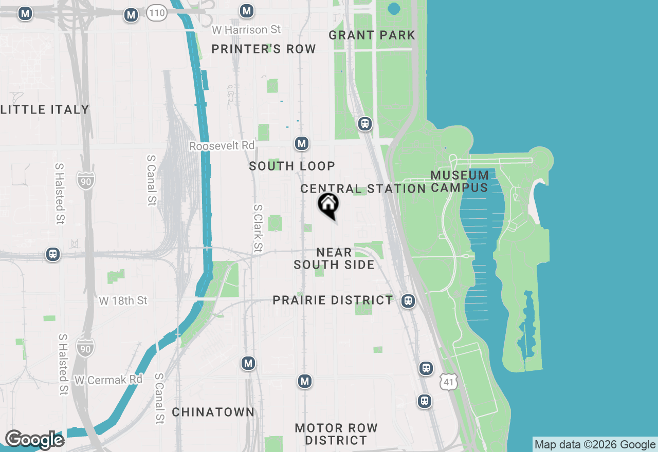 Map of (Address confidential), Chicago, Illinois 60605