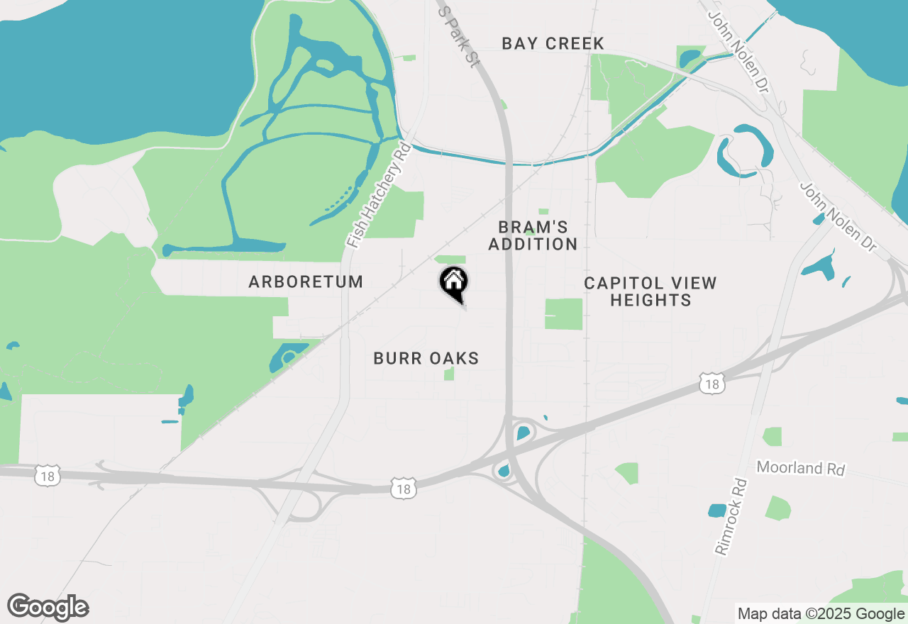 Map of 905 Ridgewood Way, Madison, WI 53713