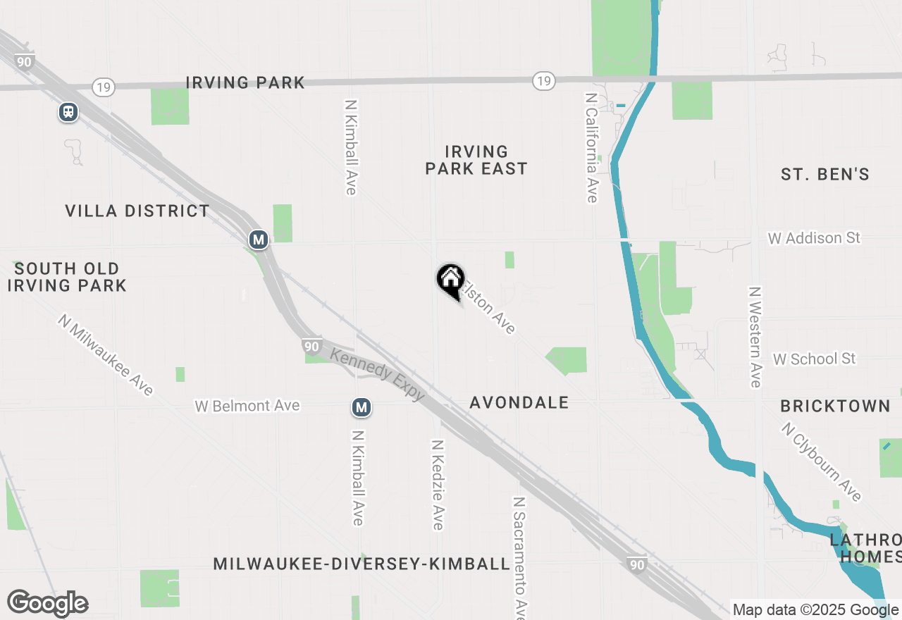 Map of 3424 N Troy Street #2, Chicago, IL 60618