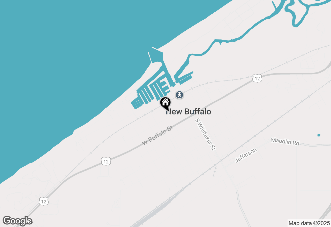 Map of 116 N Smith Street, New Buffalo, MI 49117