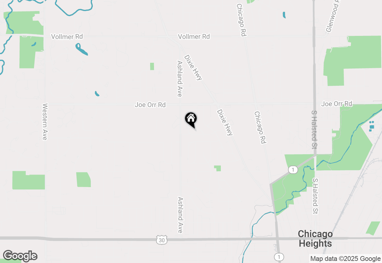 Map of 751 Cedar Lane, Chicago Heights, IL 60411