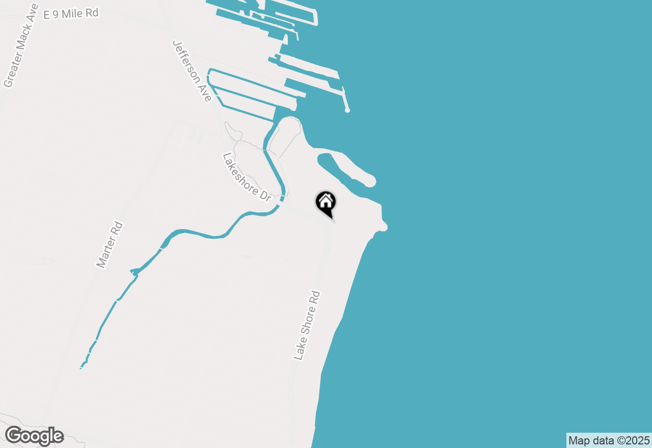 Map of 1010 Lake Shore Road, Grosse Pointe Shores, MI 48236