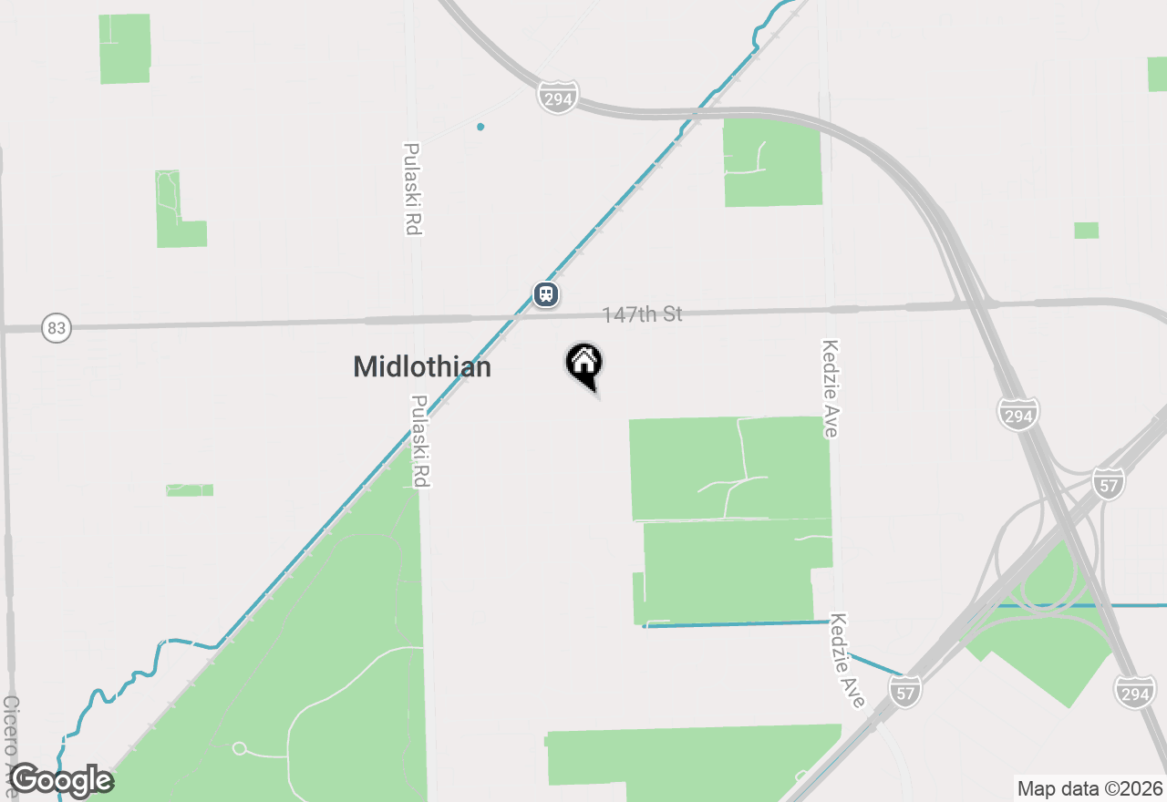 Map of 14839 Lawndale Avenue, Midlothian, IL 60445