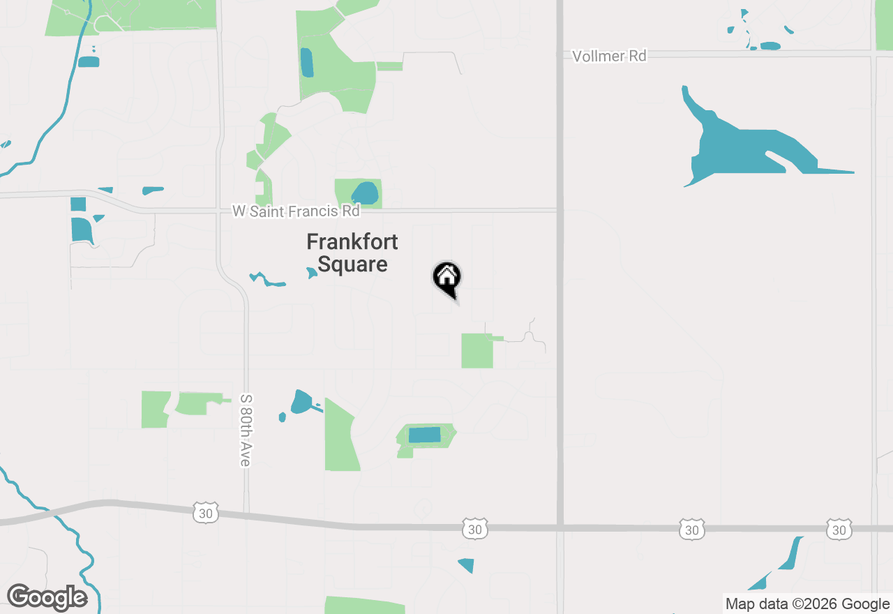 Map of 7458 W Wishing Well Drive, Frankfort, IL 60423