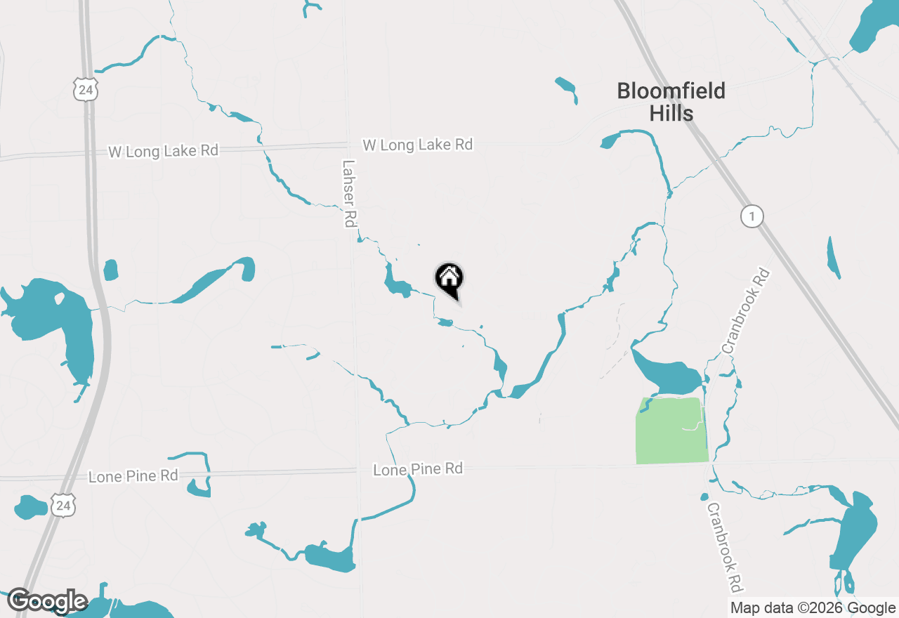 Map of 931 Vaughan Road, Bloomfield Hills, MI 48304
