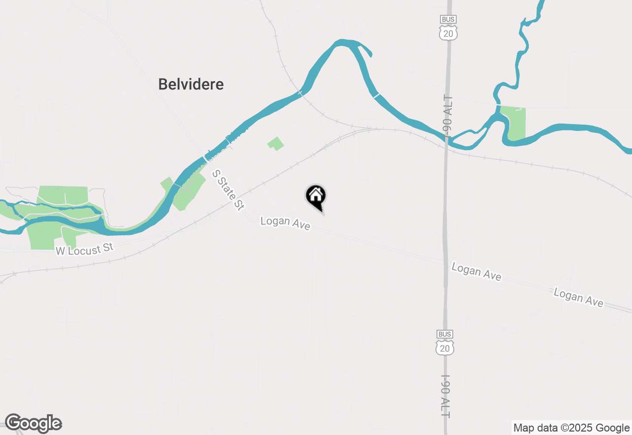 Map of 571 Warren Avenue, Belvidere, IL 61008