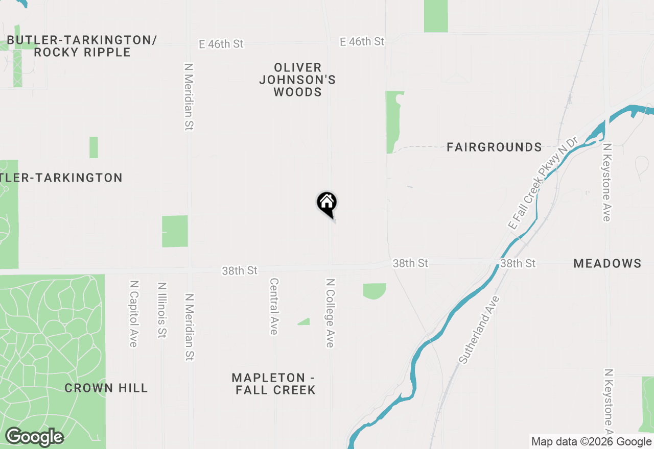 Map of 3938 N College Avenue, Indianapolis, IN 46205