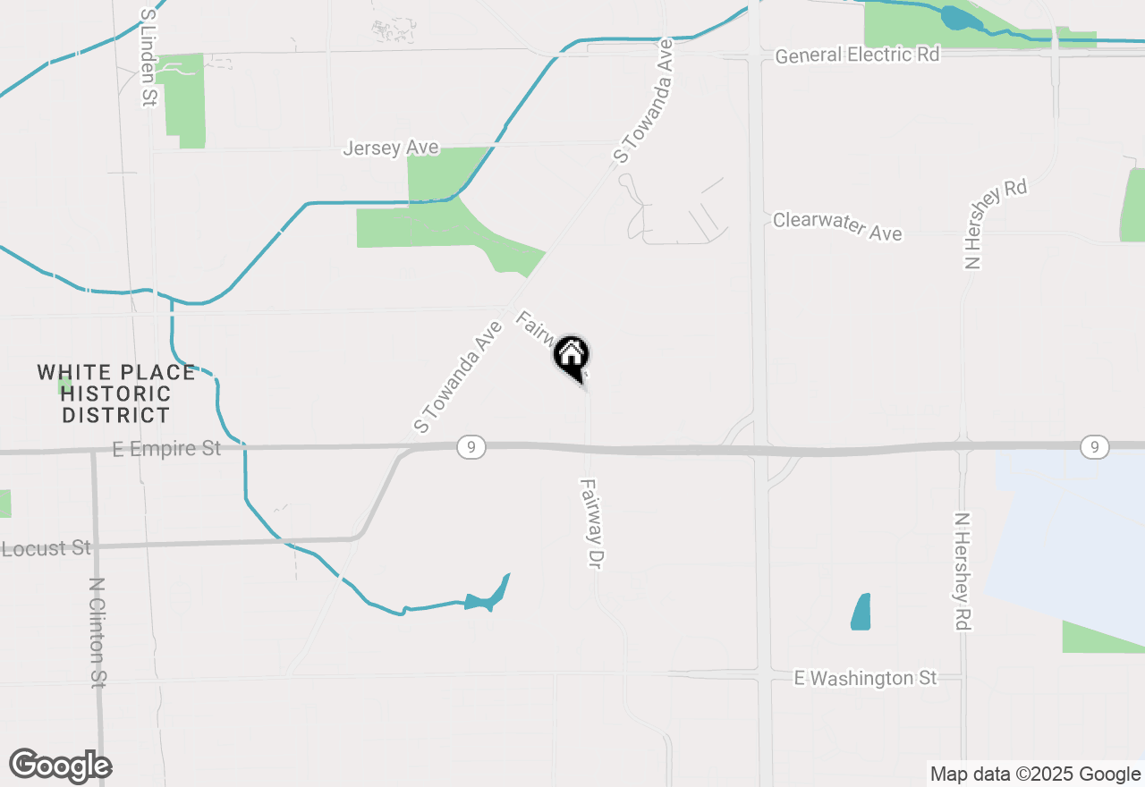 Map of 222 Ivanhoe Way, Bloomington, IL 61701