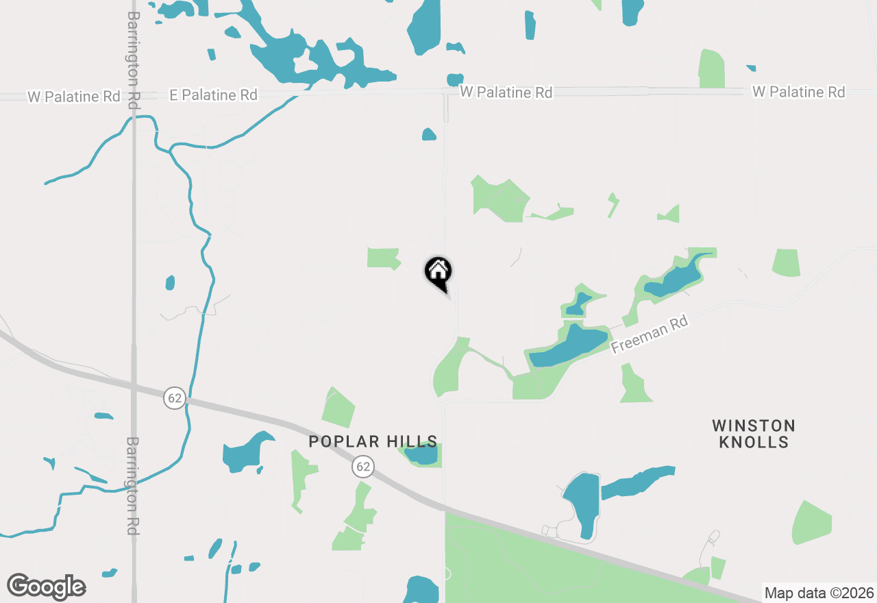 Map of 4255 Oak Knoll Lane, Hoffman Estates, IL 60192