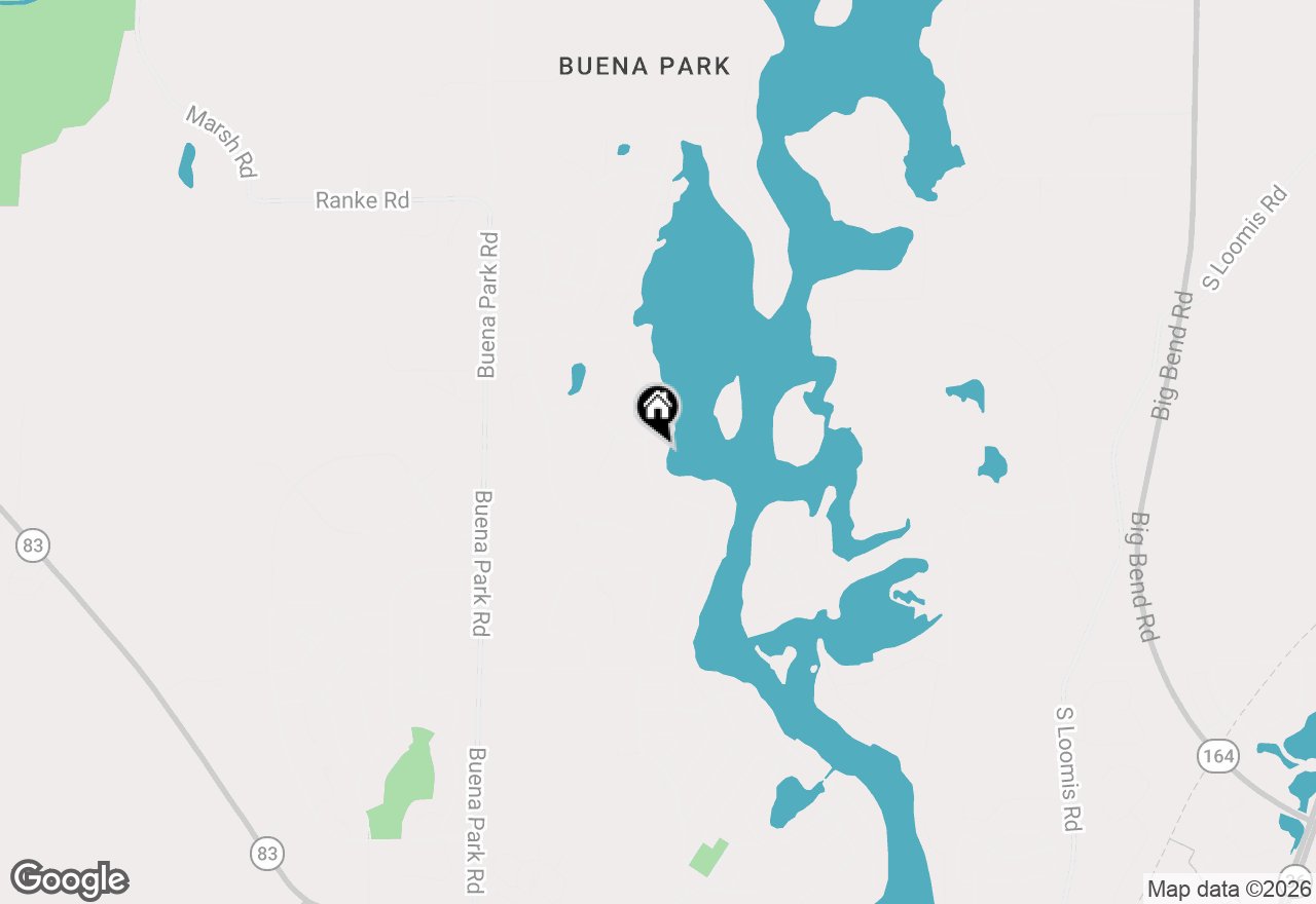Map of 5025 Riverside Rd, Waterford, WI 53185