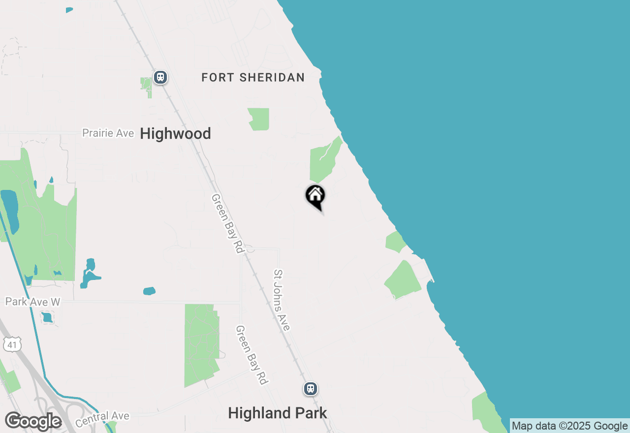 Map of 2313 Sheridan Road, Highland Park, IL 60035