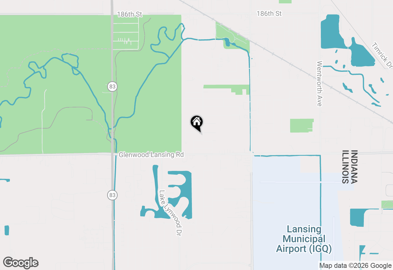 Map of 2843 193rd Street, Lansing, IL 60438