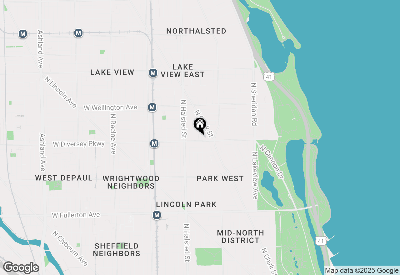 Map of 2800 N Orchard Street #702, Chicago, IL 60657