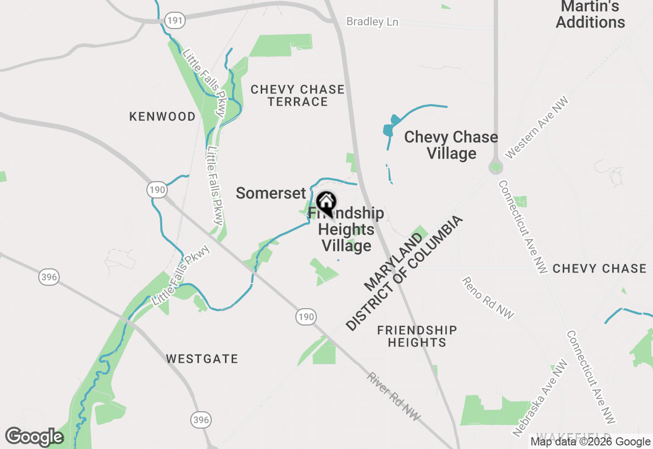 Map of 4601 N Park Avenue #1818T, Chevy Chase, MD 20815