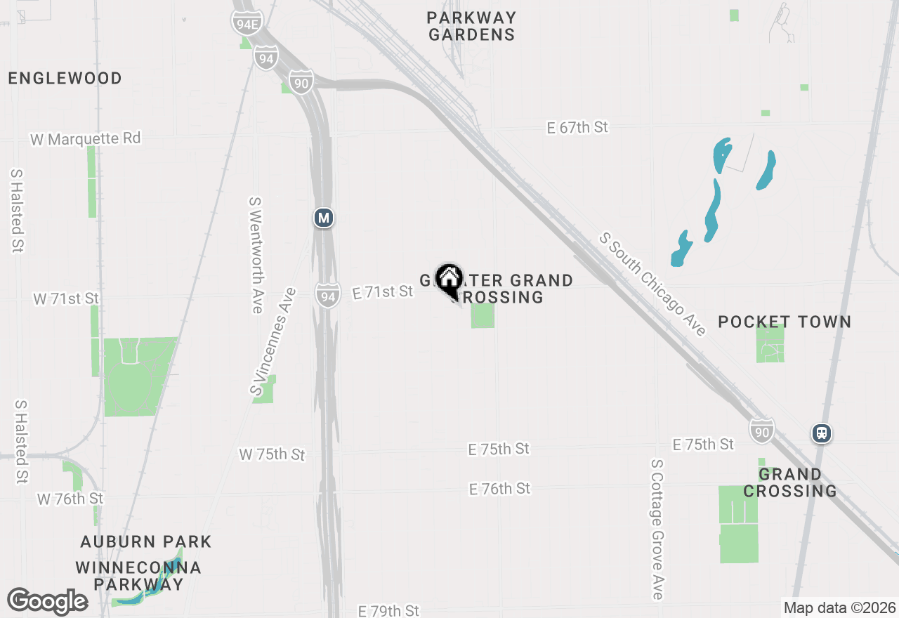 Map of 7129 S Prairie Avenue, Chicago, IL 60619