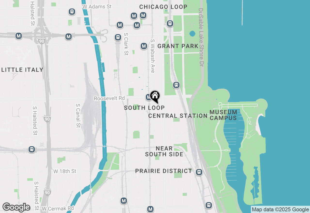 Map of 1243 S Wabash Avenue #404, Chicago, IL 60605